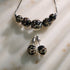 Obsidian | .925 Sterling Silver | Firefly Glass Stud Earrings